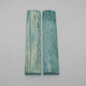 Small Giraffe Bone Scales (approx 1" x 4") - TEAL