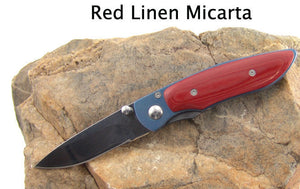 Red Linen Micarta 1-1/8" Block