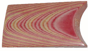 Red and Natural Linen 2 Ply Micarta 1/4" Slab