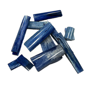 Small Giraffe Bone Scales (approx 1" x 4") - BLUE