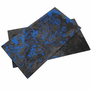 Carbon Fiber 3K Marble in Black, Red or Blue