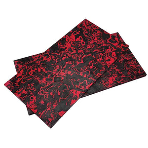 Carbon Fiber 3K Marble in Black, Red or Blue