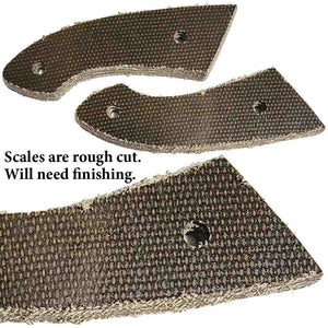 Hi Tech Folder Blade Kit with Olive Canvas Micarta