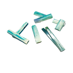 Small Giraffe Bone Scales (approx 1" x 4") - TEAL