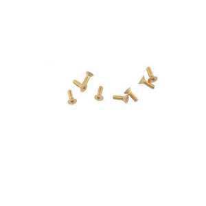 Gold Plated Flathead Screws - Jantz Supply