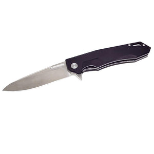 Honey Badger Flipper Liner with Black G10 Handle Material Sold at Jantz Supply 