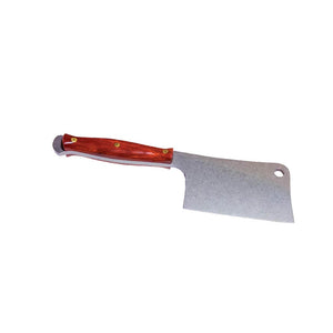 Jantz 5" Cleaver in 80CRV2 Finished with Red Heart wood