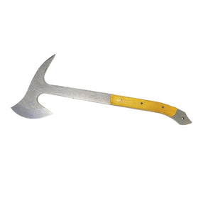 Jantz Made Spiked Survival Axe Shown with Osage Orange Handle Material