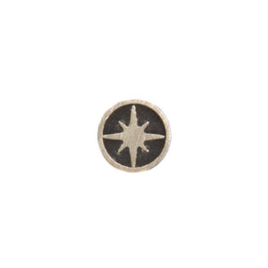 Nautical Star Mosaic Pin Nickel Silver Tube with Nickel Silver Star - Jantz Supply