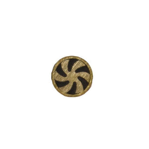 Pinwheel Mosaic Pin with Brass Tubing and Brass Wheel - Jantz Supply