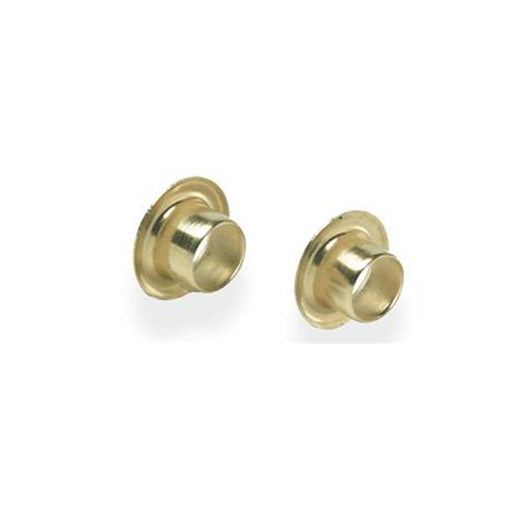 Kydex Eyelets 3/16 or 1/4 Diameter in Brass, Black or Nickel Plating