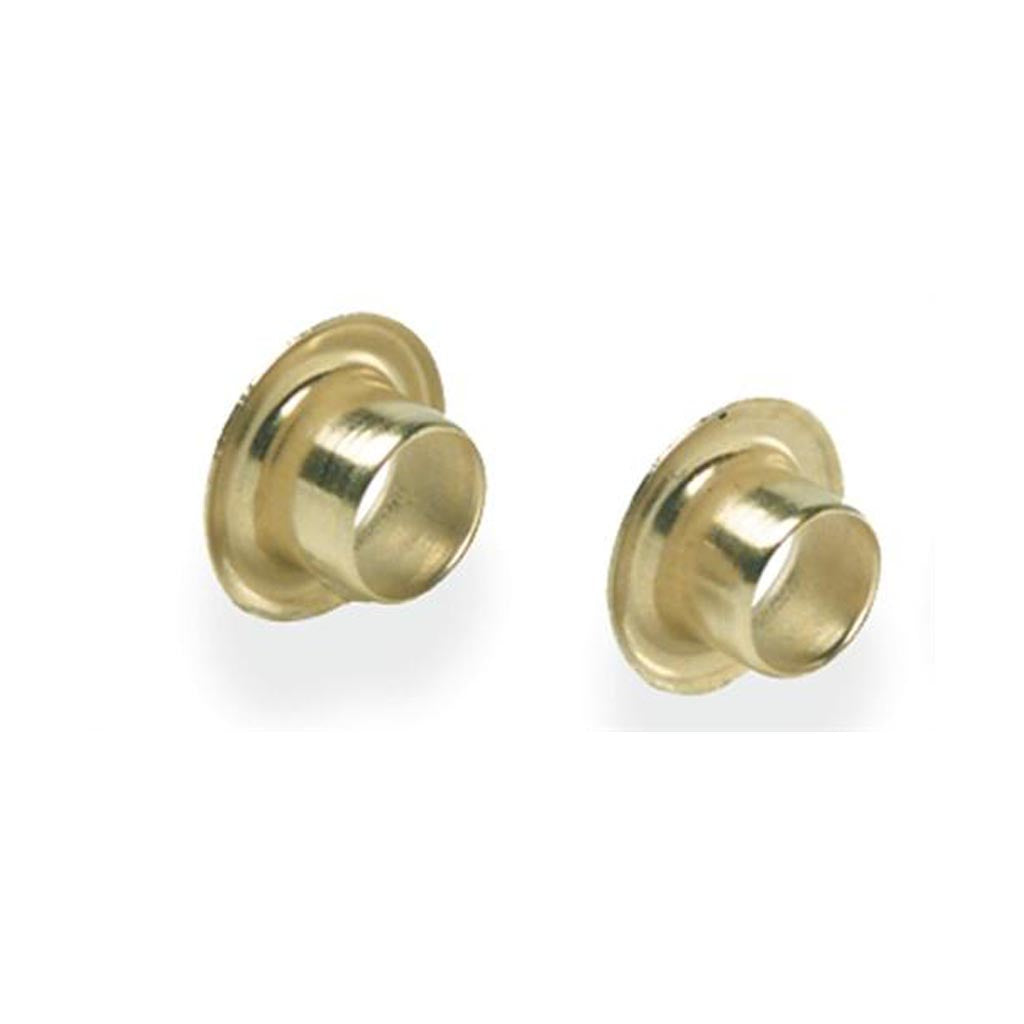 Kydex Eyelets 3/16 or 1/4 Diameter in Brass, Black or Nickel Plating