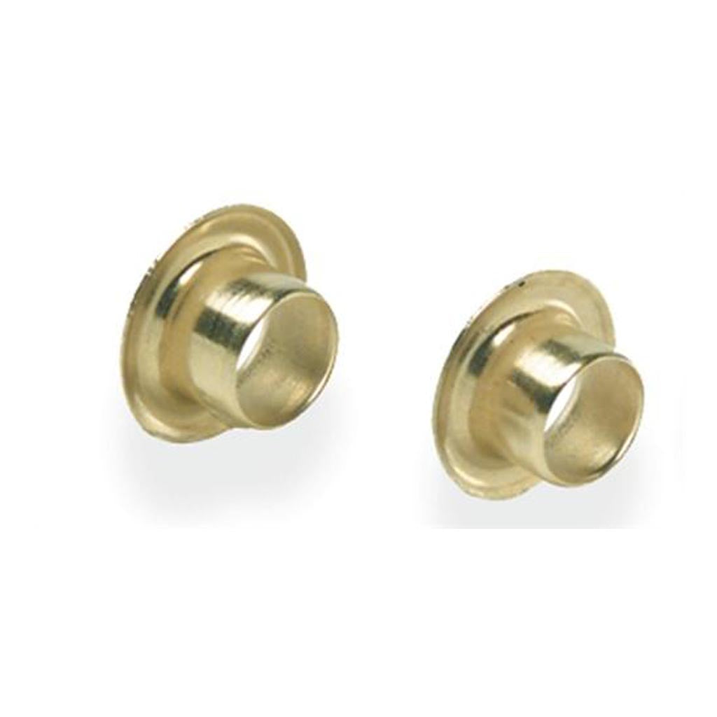 Kydex Eyelets 3/16 or 1/4 Diameter in Brass, Black or Nickel Plating
