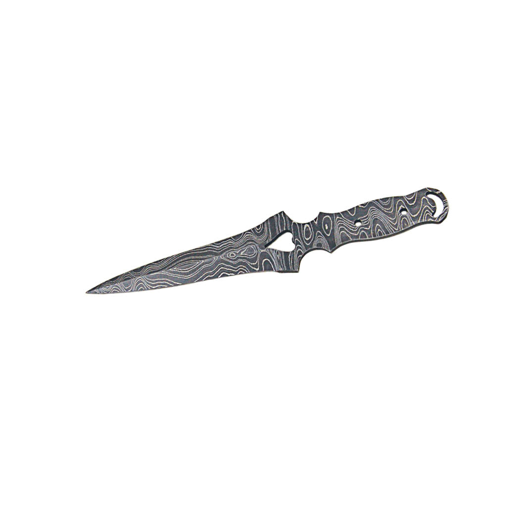 Heart Dagger Blade in Damascus