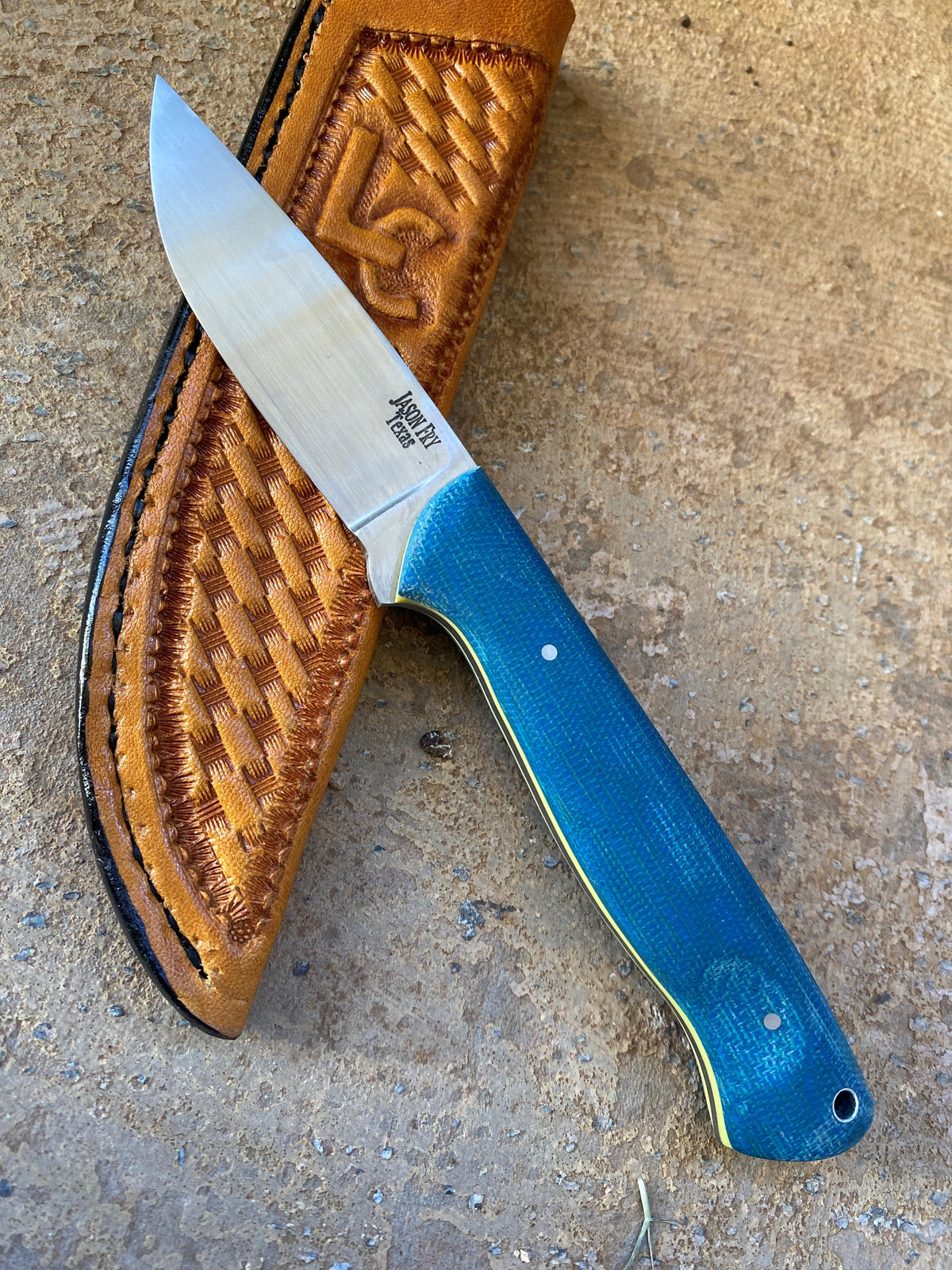Blue Canvas Micarta