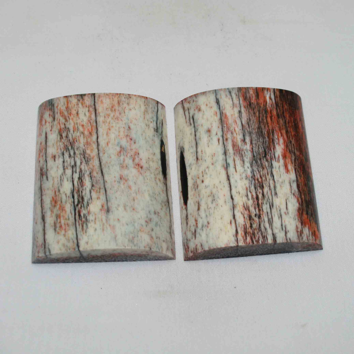 NB102NA250 Giraffe Bone Scales Size: 3.10" x 2.35" x 0.47" inch