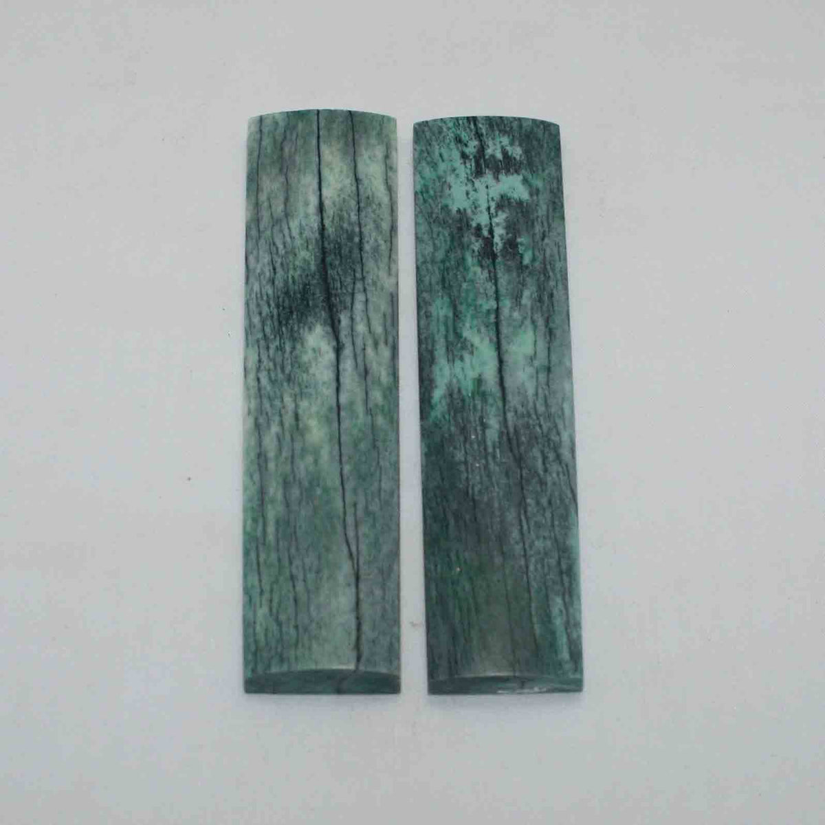 Small Giraffe Bone Scales (approx 1&quot; x 4&quot;) - TEAL