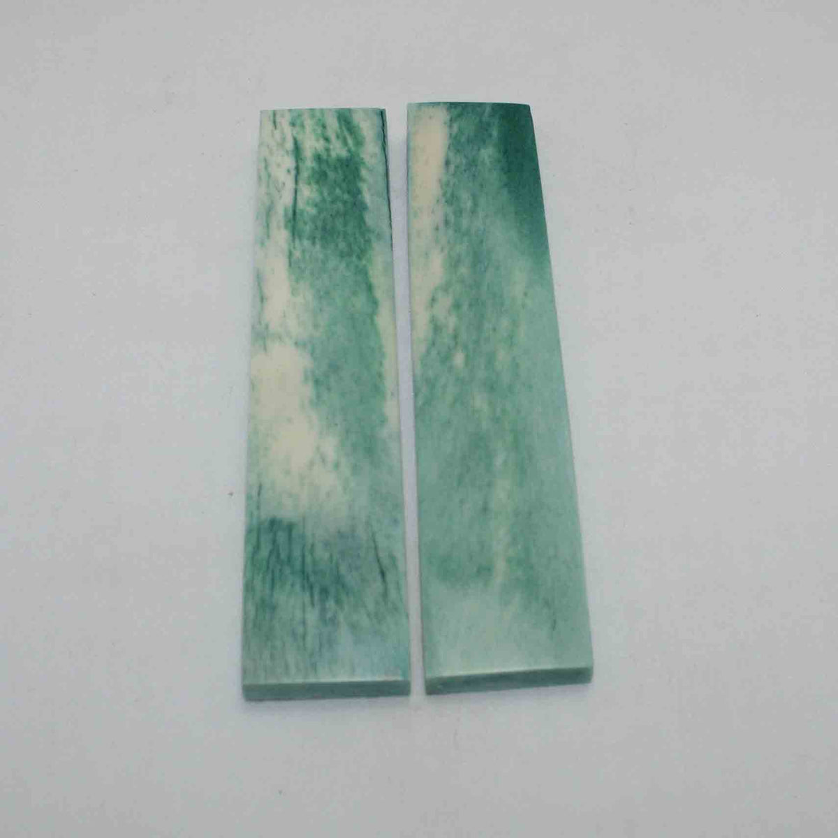 Small Giraffe Bone Scales (approx 1&quot; x 4&quot;) - TEAL