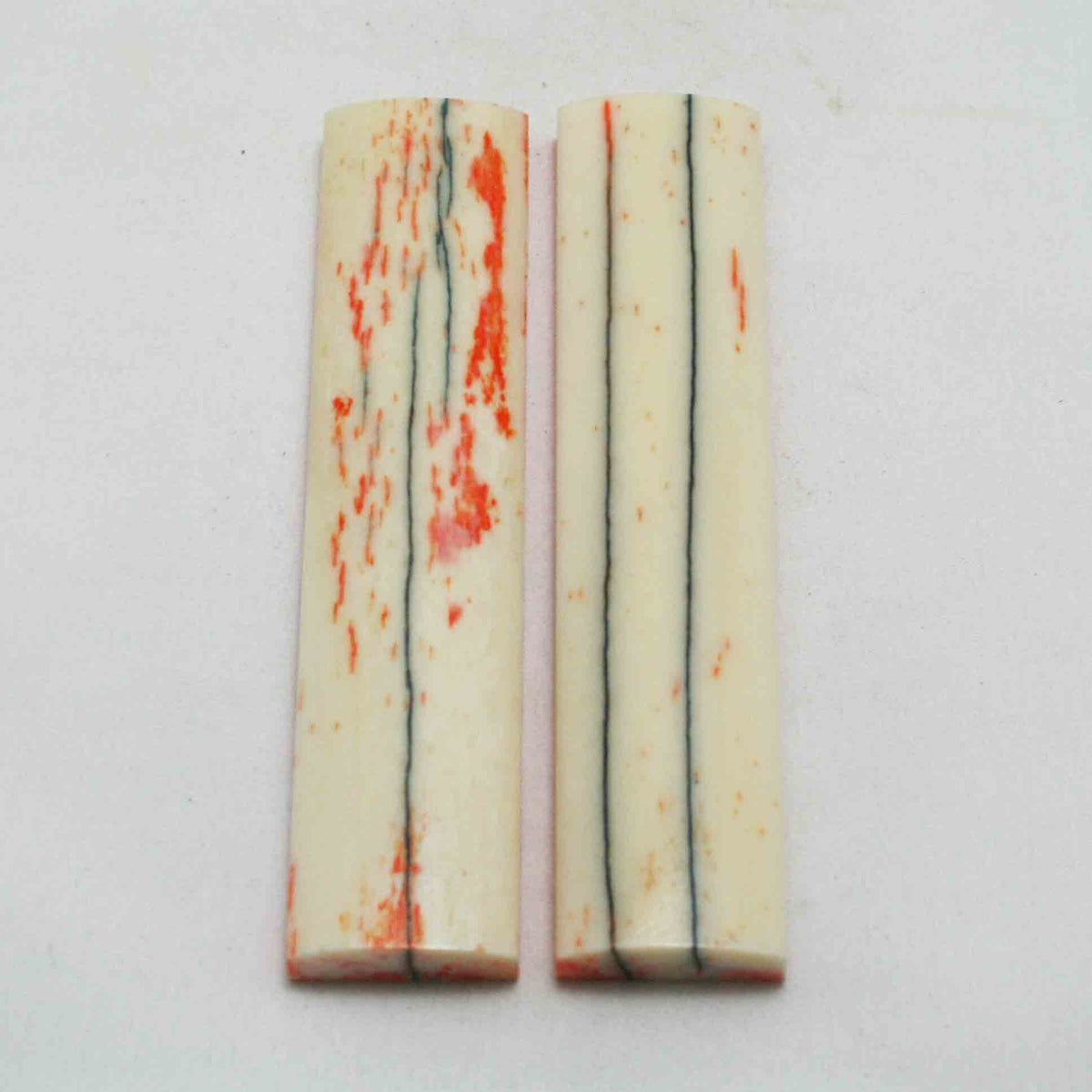 NB103NA39 Giraffe Bone Scales Size: 5.32" x 1.13" x 0.36" inch