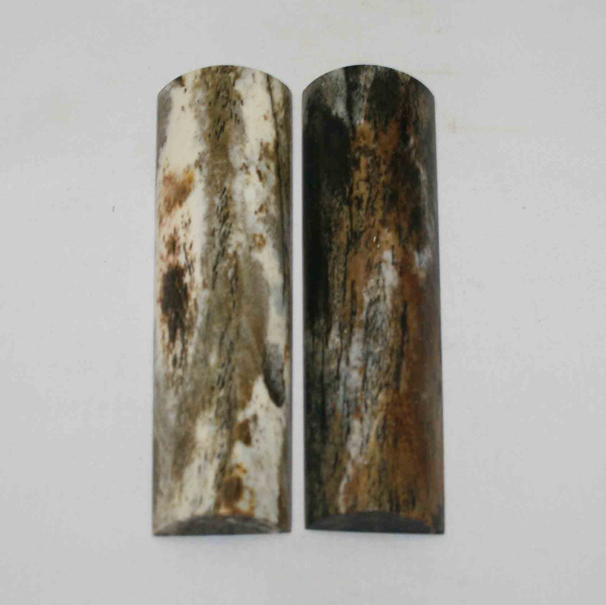 NB104NA129 Giraffe Bone Scales 5.10" x 1.33" x 0.45" inch