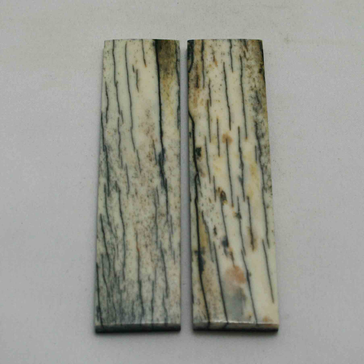 NB104NA77 Giraffe Bone Scales 5.17" x 1.24" x 0.28" inch