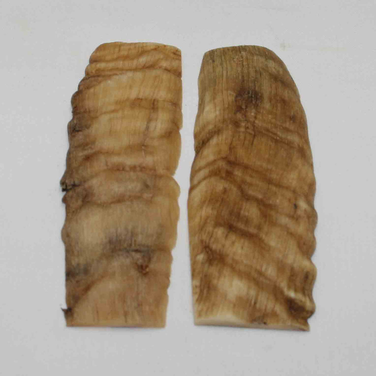 NB903NA21 Merino Ram's Horn Flat Block Scales Size: 4.81" x 1.75" x 0.19"inch