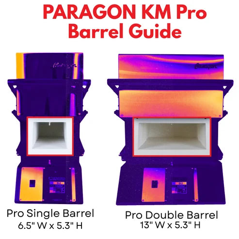 Paragon Pro 18" Depth Ceramic Kiln - Single Barrel