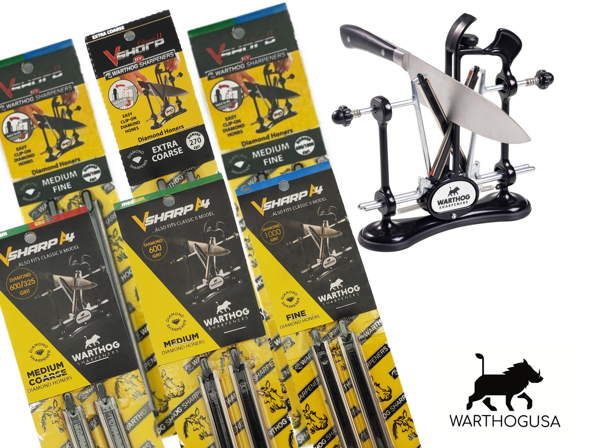 Diamond and Ceramic Sharpening Hones for the V-Sharp System