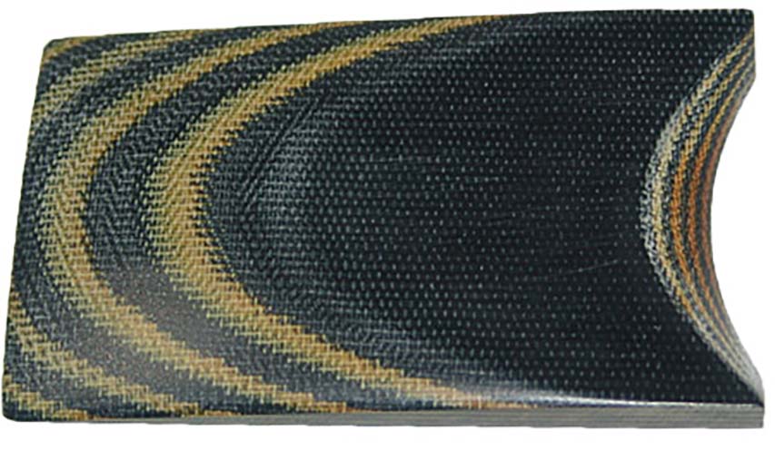 Black and Natural Linen Micarta 2 Ply 3/8" Slab