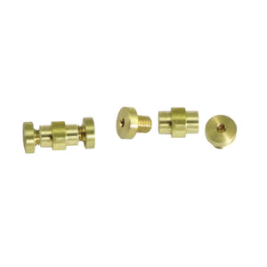1/4" Tang Hole Stepped Barrel Fastener (Brass & Stainless)