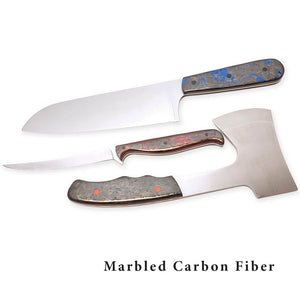 Carbon Fiber 3K Marble in Black, Red or Blue