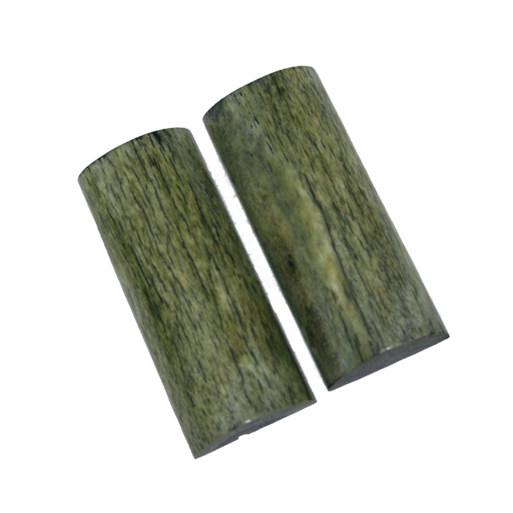 Small Giraffe Bone Scales (approx 1&quot; x 4&quot;) - GREEN