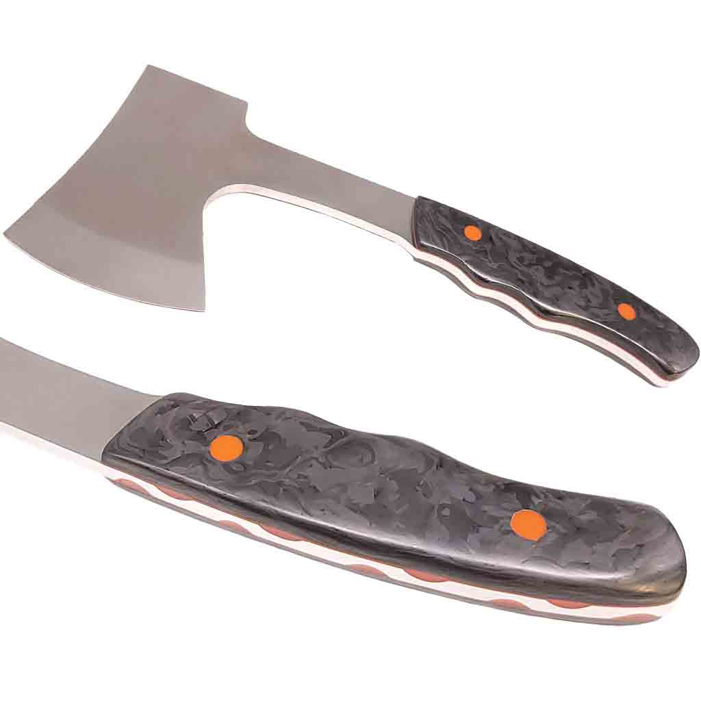 Camp Hatchet Blade in Damascus or Stainless Steel