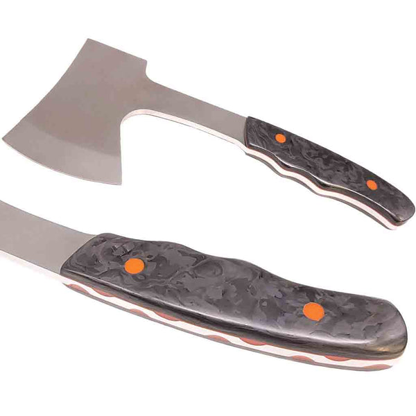 Camp Hatchet Blade in Damascus or Stainless Steel - Jantz Supply