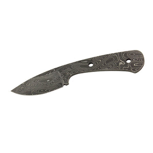 Jantz Otter Blade in Damascus, CPM D2 or CPMS30V