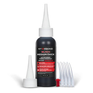 StarBond Flexible CA Glue Clear and Black