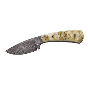 Jantz Otter Blade in Damascus, CPM D2 or CPMS30V