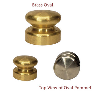 Shaped Pommels (Brass & Nickel Silver)