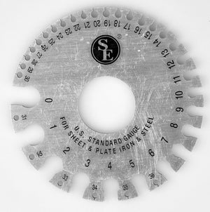 AWG Wire Guage, .005"-0.325", 0- 36 Gauge,3.5" Dia, For Non Ferrous Metals