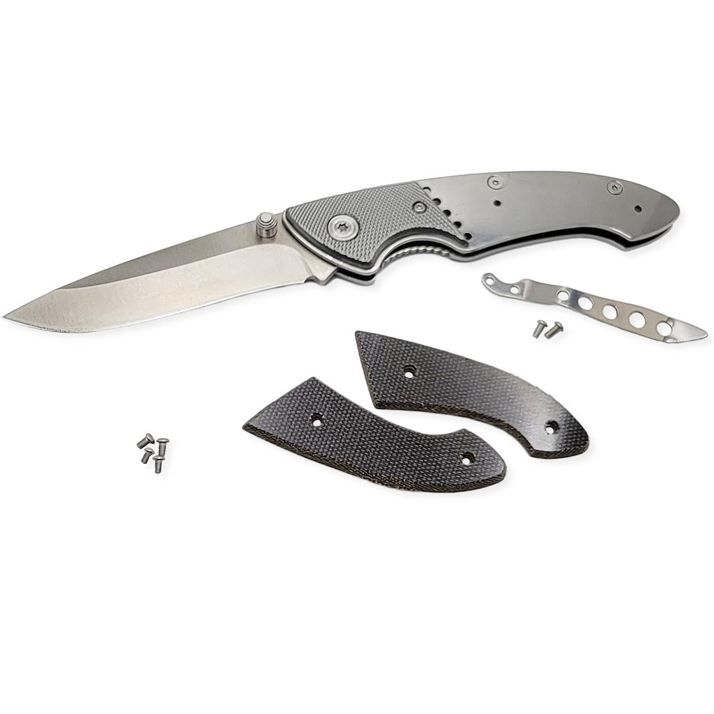 Hi Tech Folder Blade Kit with Olive Canvas Micarta