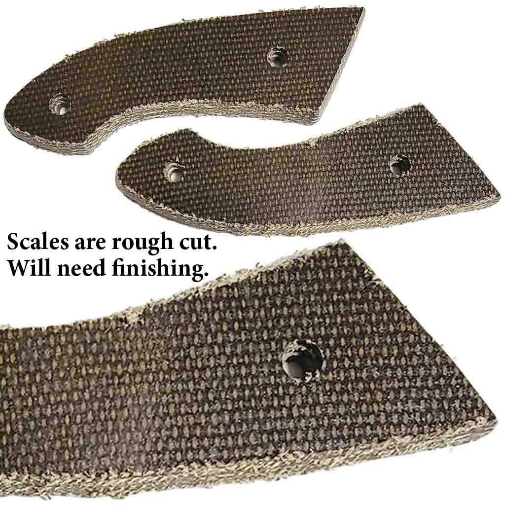 Hi Tech Folder Blade Kit with Olive Canvas Micarta