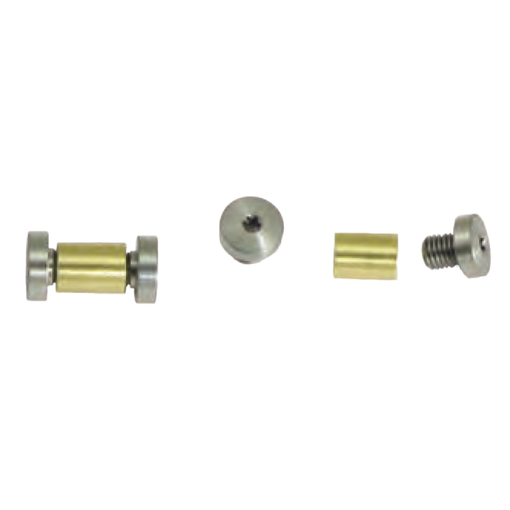 3/16&quot; Tang Hole Barrel Fastener (Brass &amp; Stainless)