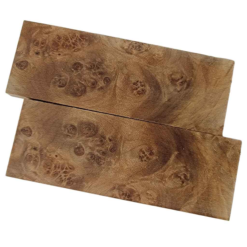 Stabilized Maple Burl Scales or Blocks