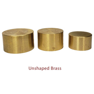 Unshaped Pommels in Brass, Nickel Silver & Stainless