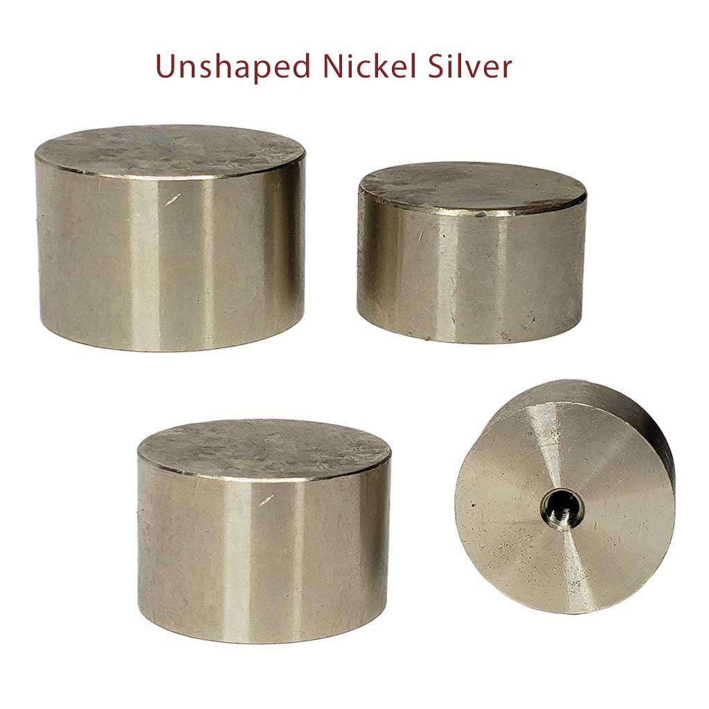 Unshaped Pommels in Brass, Nickel Silver &amp; Stainless