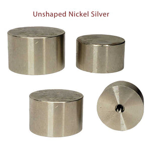 Unshaped Pommels in Brass, Nickel Silver & Stainless