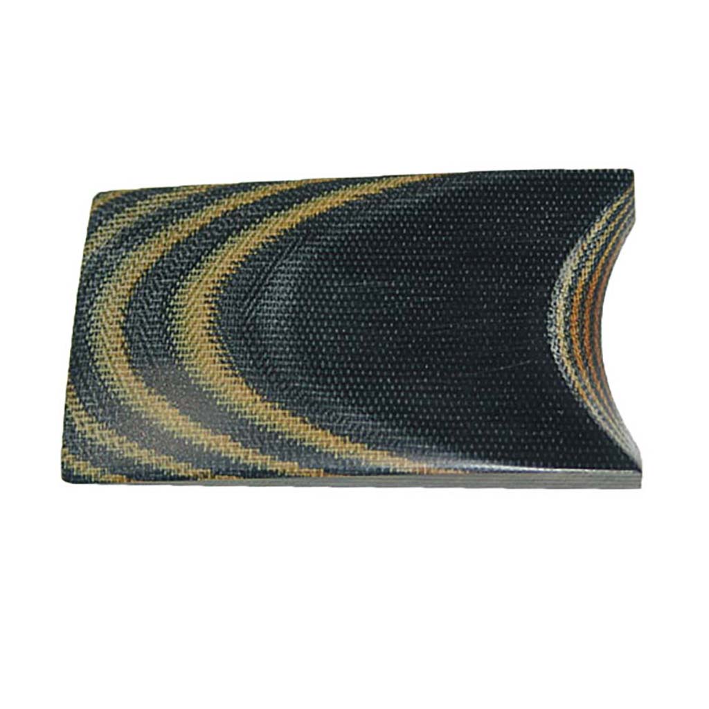 Black and Natural 2 Ply Canvas Micarta - Jantz Supply