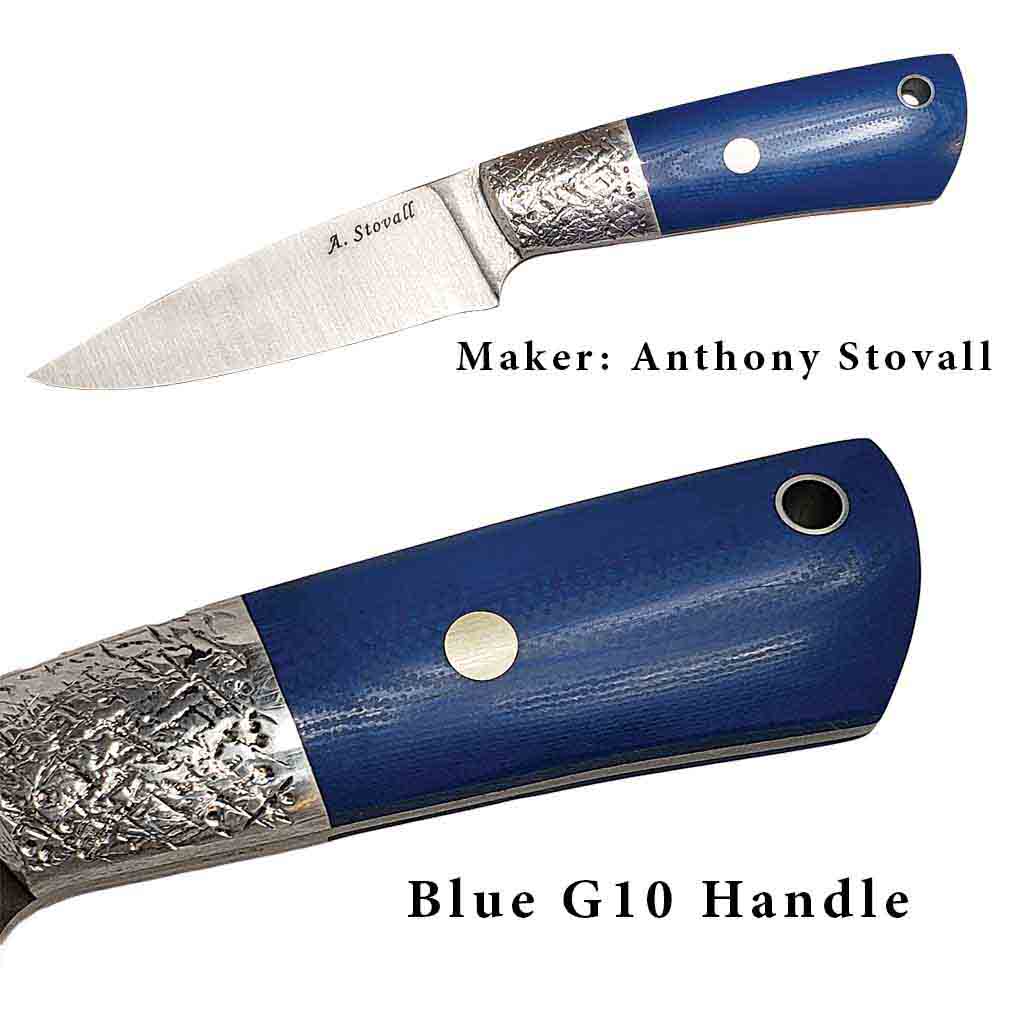 5Afashion G10 Handle Material,Knifemakers Supply Custom DIY Tool of Micarta Knife Handle Material slab,pack of 2 Pieces (Blue & Black)