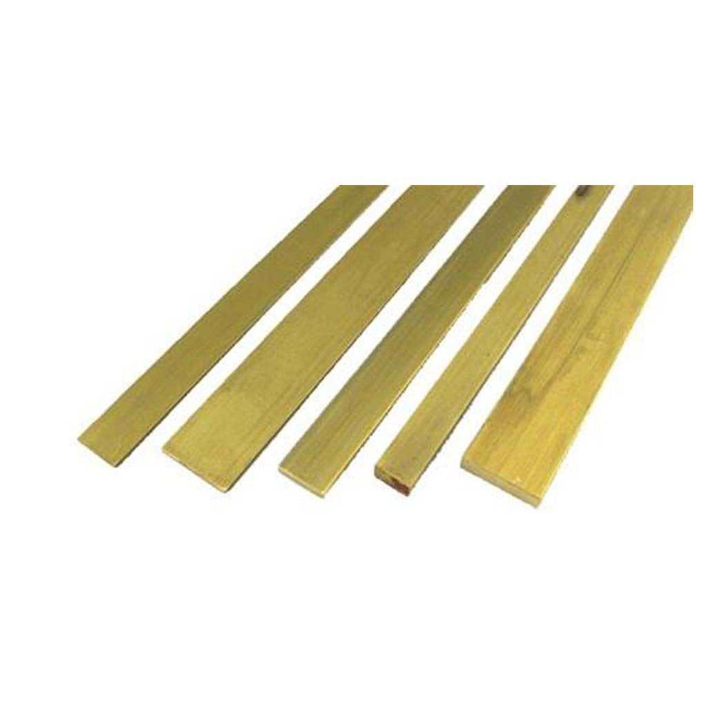 1/4" X 3" X 12" 360 Brass Flat Bar - USA Made ASTM B16 1/2 Hard Mill Stock