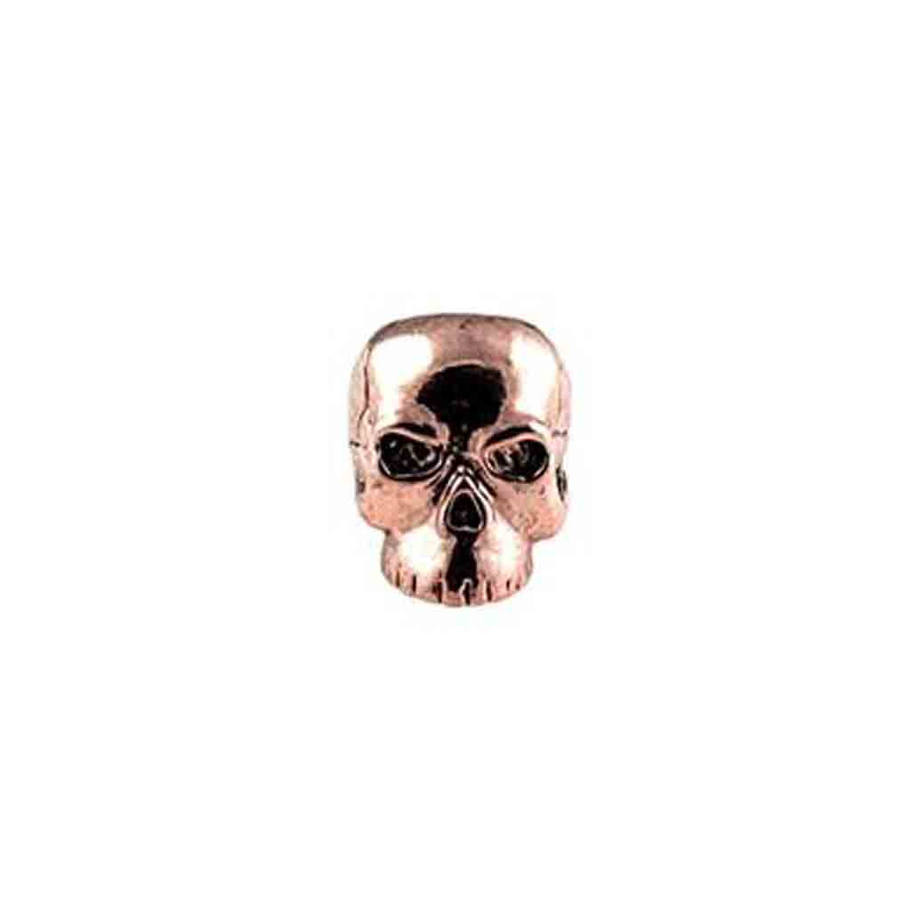 Classic Antique Copper Skull Bead - Jantz Supply 